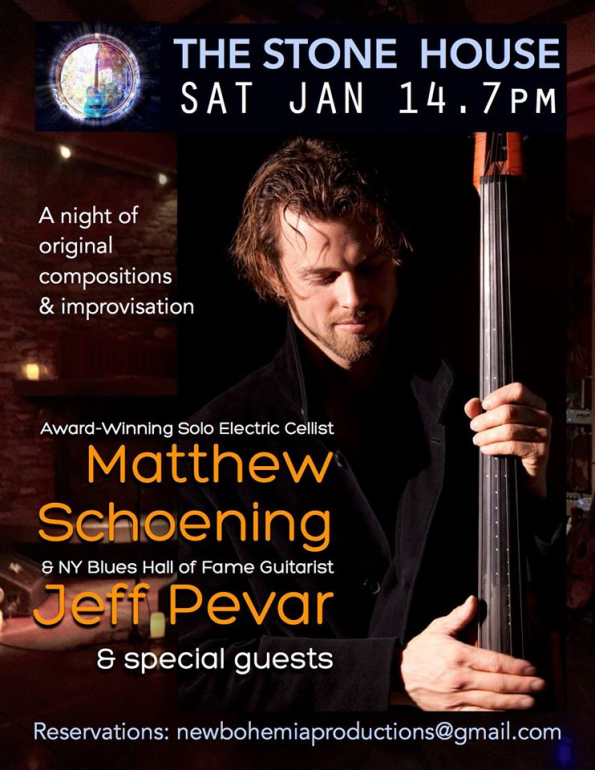 1/14/2017: Matthew Schoening & Jeff Pevar @ The Stone House