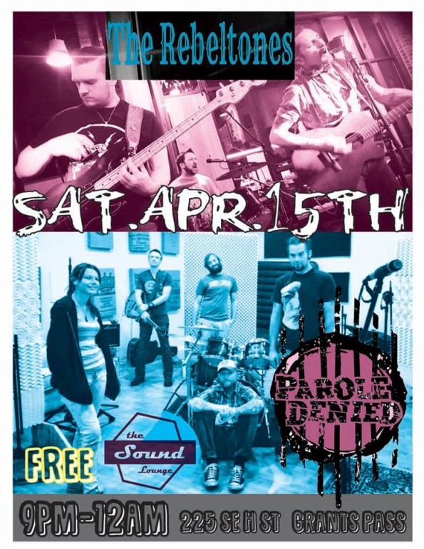 4/15/2017: The Rebeltones & Parole Denied @ The Sound Lounge