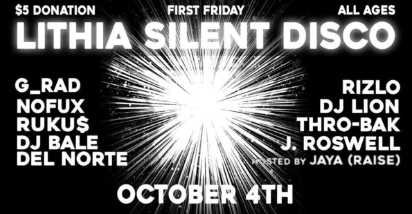 10/4/2019: Lithia Silent Disco @ Lithia Park (Ashland, OR)