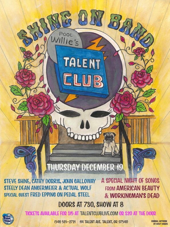 [12/19/2024] Shine On Band @ The Talent Club (Talent, OR)